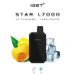 IGET STAR L7000 DISPOSABLE VAPE – MANGO ICE