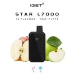 IGET STAR L7000 DISPOSABLE VAPE – DOUBLE APPLE