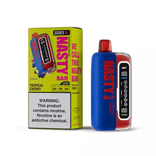 NASTY BAR XL 20K Tropical cherry 5% Nic – Type C Rechargeable