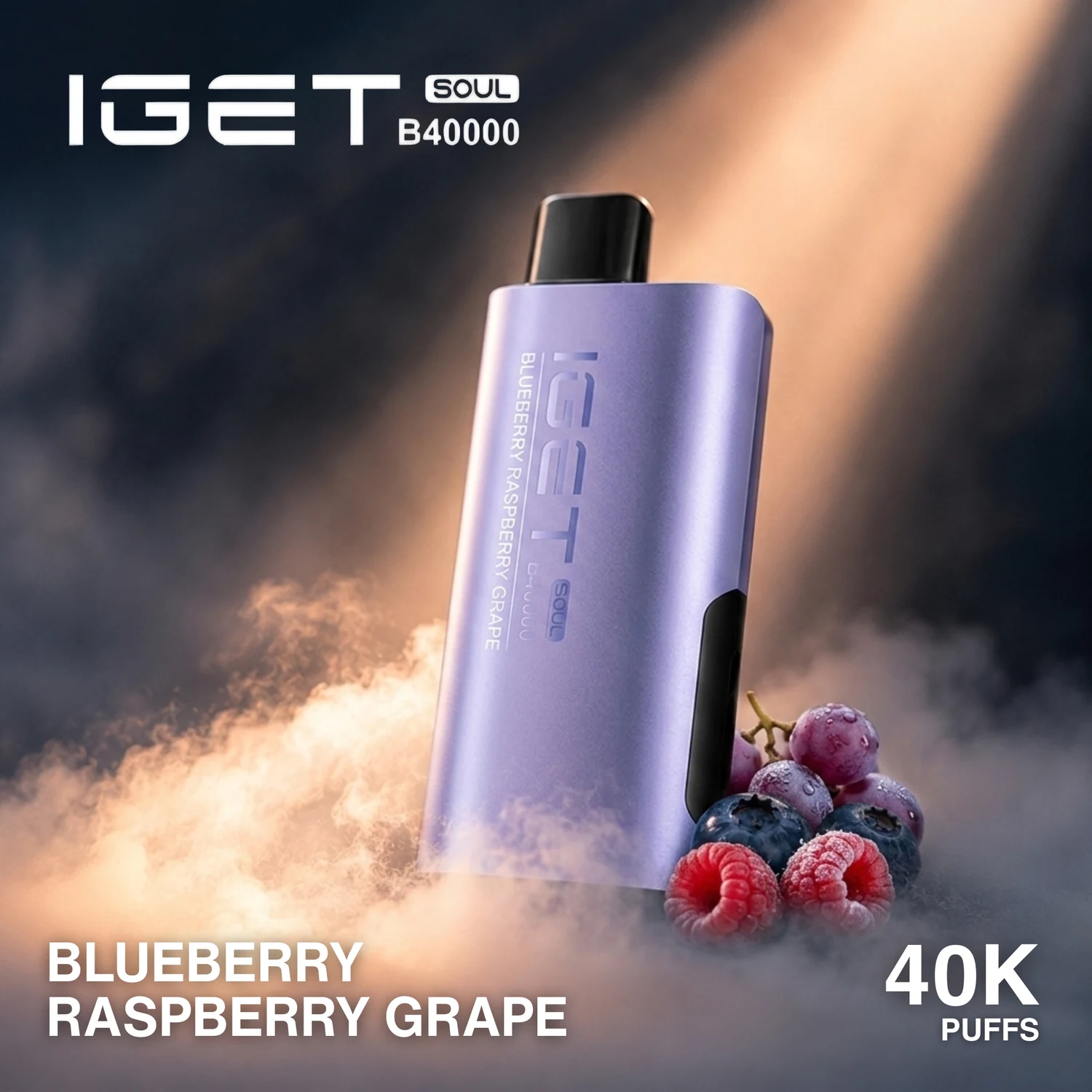 IGET SOUL B40000 – Blueberry Raspberry Grape