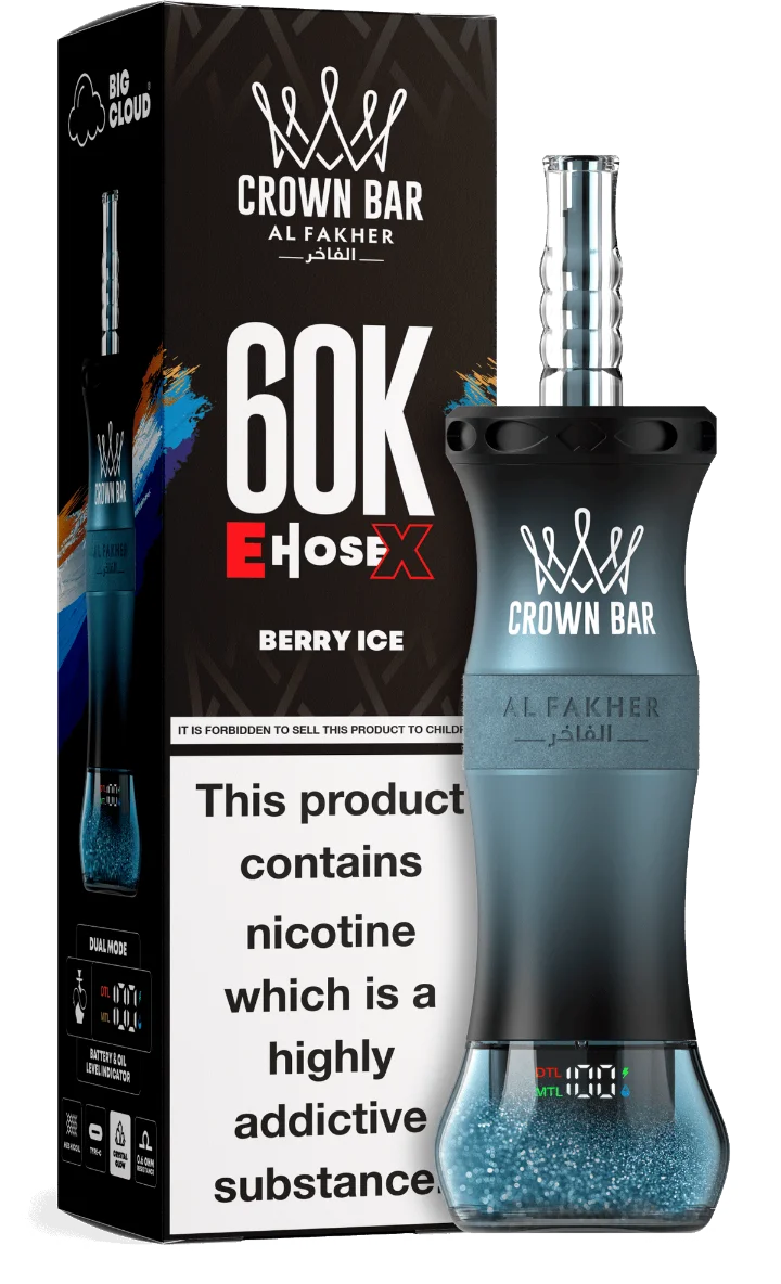Al Fakher Crown Bar E-Hose X - Berry Ice