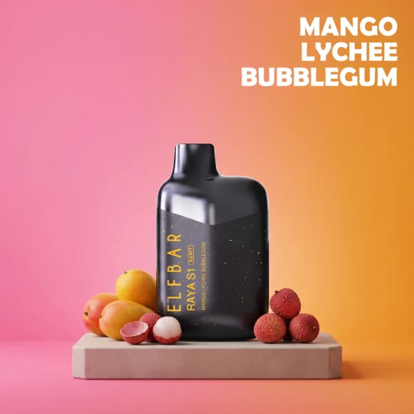 ELF BAR RAYA S1 15K Puffs – Mango Lychee Bubblegum