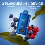 IGET Move | Mr. Blue + Blueberry Sour Raspberry | 2 Flavors in 1 Device