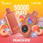 Yuoto Lens 50K Puffs – Peach Ice
