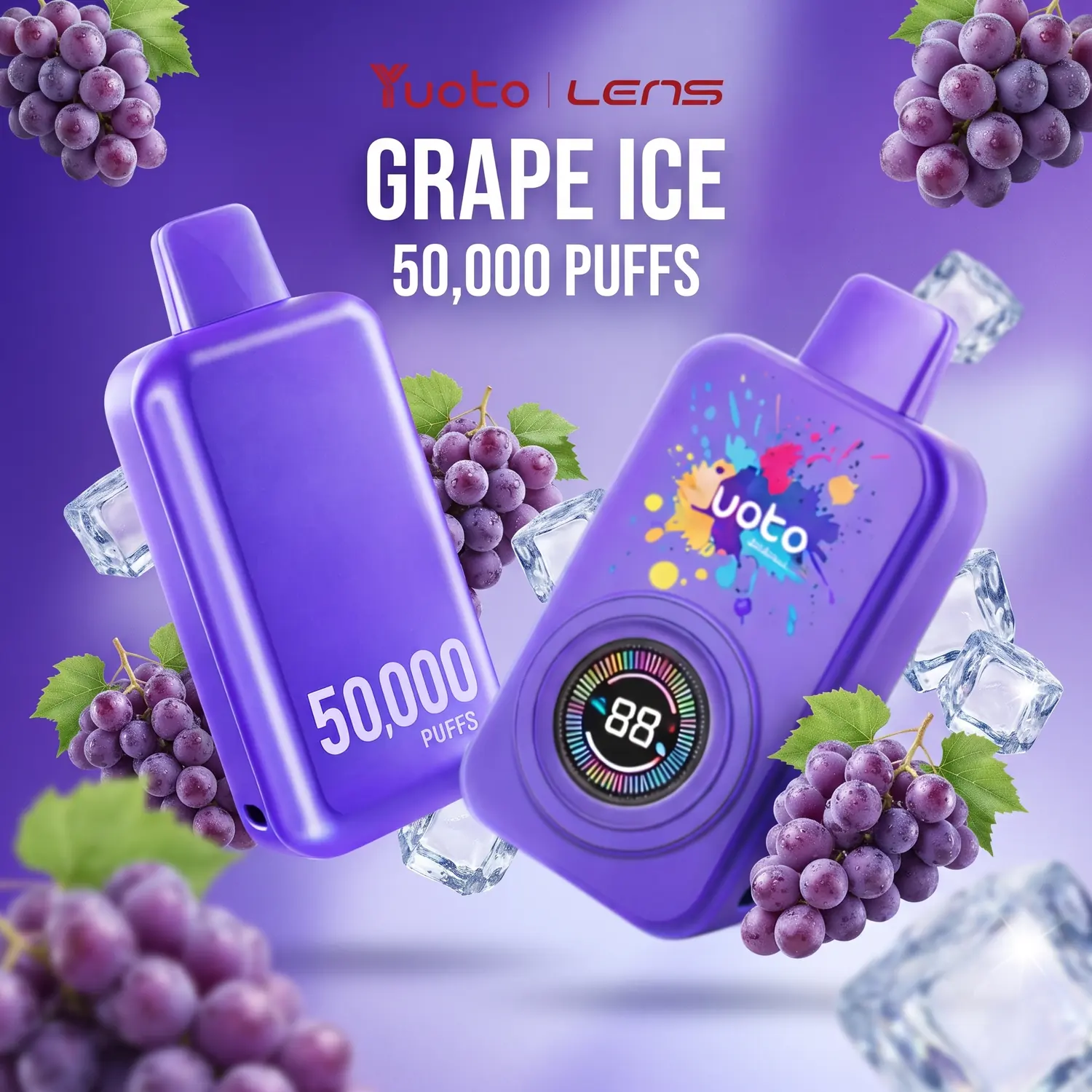 Yuoto Lens - 50K Puffs Grape Ice