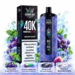 Al fakher – Mega max – 40,000 Puffs – Grape mint