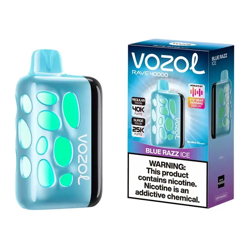 VOZOL Rave – Blue Razz Ice – 40,000 Puffs