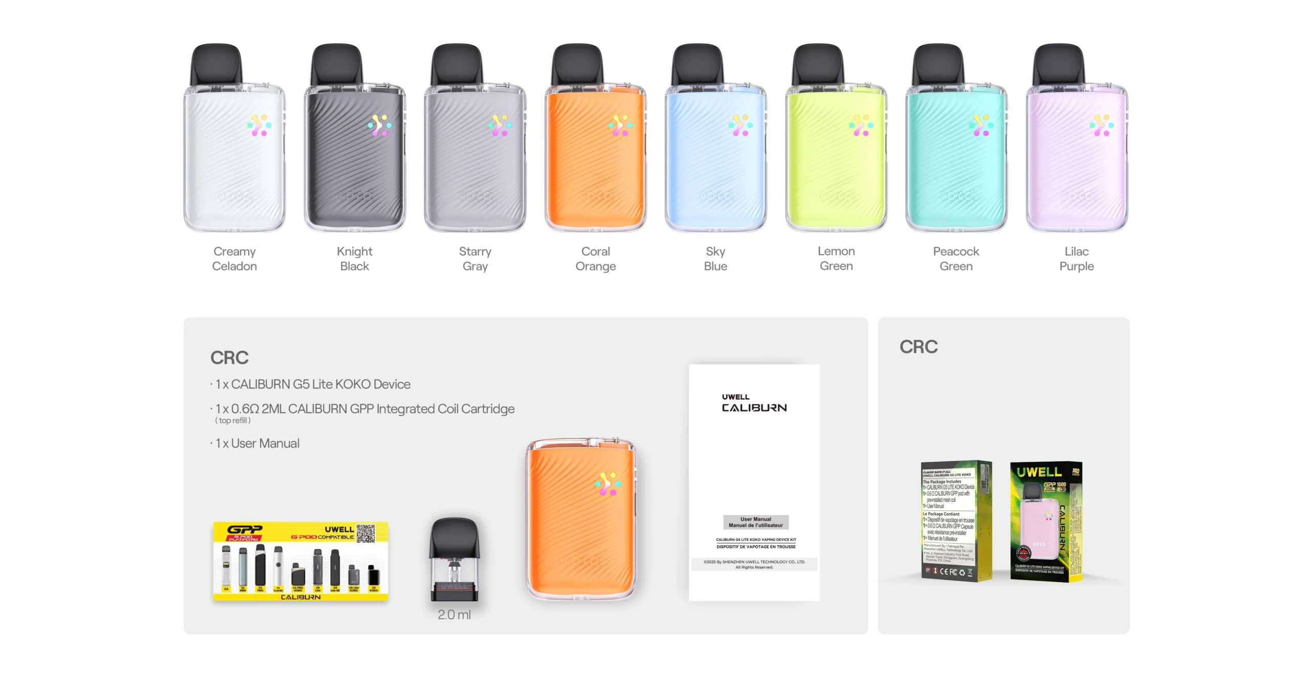 Uwell Caliburn G5 Lite KOKO Pod Kit
