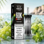 Al Fakher Crown Bar E Hose X Grape Mint 60000 Puffs (1)