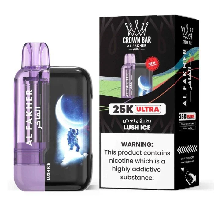 Lush Ice - Al Fakher Crown Bar 25,000 Puffs Ultra