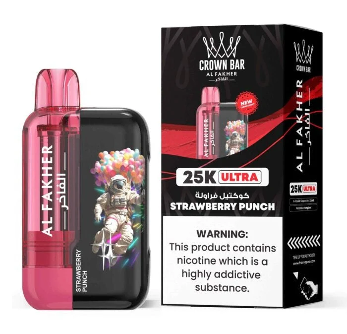 Strawberry Punch – Al Fakher Crown Bar – 25,000 Ultra