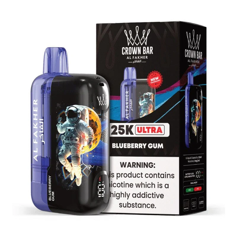 Blueberry Gum – Al Fakher Crown Bar 25,000 Puffs Ultra