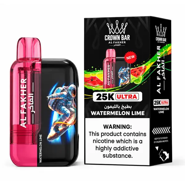 Watermelon Lime – Al Fakher Crown Bar 25,000 Puffs Ultra