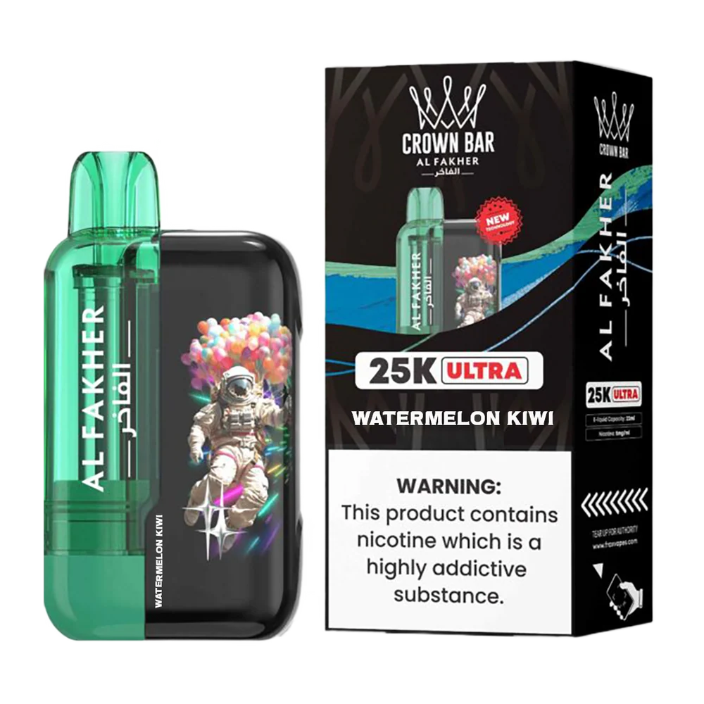Watermelon Kiwi – Al Fakher Crown Bar 25,000 Puffs Ultra