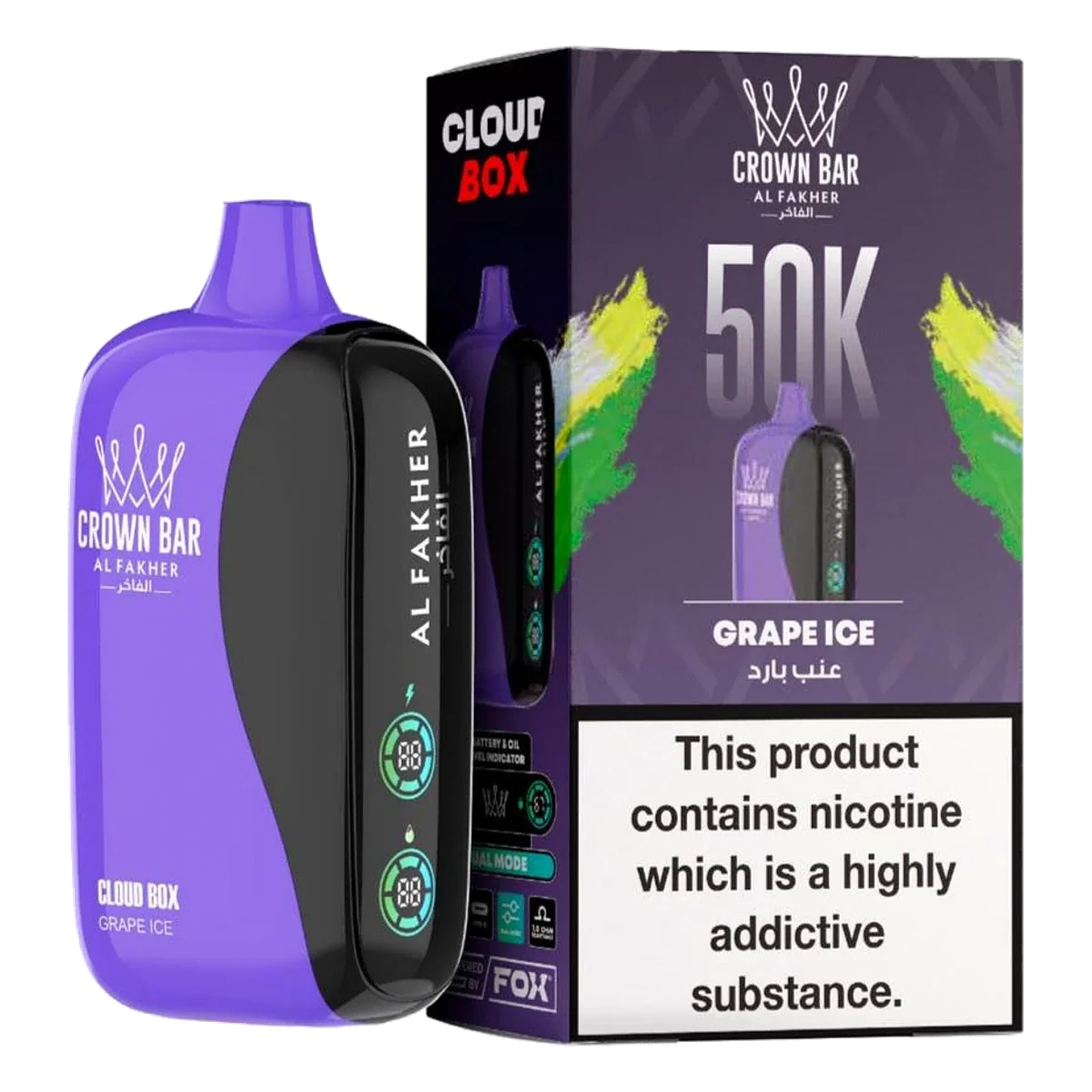 Grape Ice - Al Fakher 50000 Puffs Cloud Box